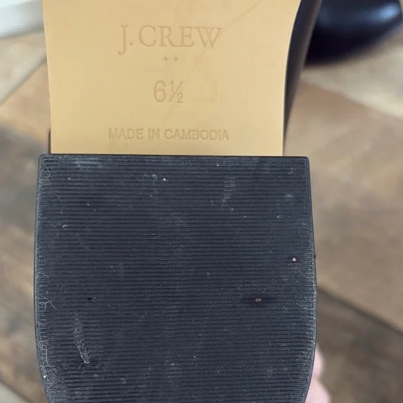 J. Crew Black Leather Heeled Boots - Picture 2 of 6